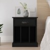 Table de chevet noir 43x36x50 cm 622184622184