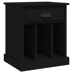 Table de chevet noir 43x36x50 cm 622184622184