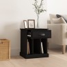Table de chevet noir 43x36x50 cm 622184622184