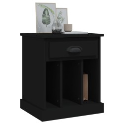Table de chevet noir 43x36x50 cm 622184622184