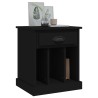Table de chevet noir 43x36x50 cm 622184622184
