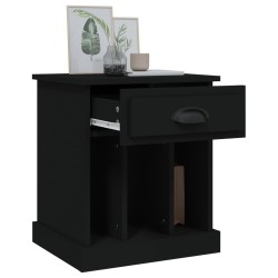 Table de chevet noir 43x36x50 cm 622184622184