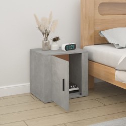 Table de chevet Gris béton 50x39x47 cm 622185622185