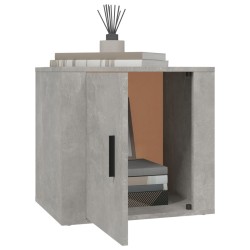 Table de chevet Gris béton 50x39x47 cm 622185622185