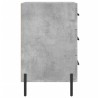 Table de chevet gris béton 40x40x66 cm bois d'ingénierie 622186622186