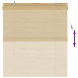 Store enrouleur Naturel 160 x 160 cm Bambou 622194622194