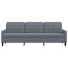Canapé à 3 places Gris foncé 210 cm Velours 622200622200