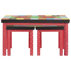 Table d'appoint 2 pcs Multicolore 622204622204