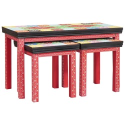 Table d'appoint 2 pcs Multicolore 622204622204