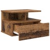 Table de nuit flottante avec tiroir Bois ancien 40 x 31 x 28 cm 622206622206