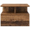 Table de nuit flottante avec tiroir Bois ancien 40 x 31 x 28 cm 622206622206