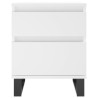 Table de chevet Blanc 40x35x50 cm Bois d’ingénierie 622208622208