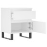 Table de chevet Blanc 40x35x50 cm Bois d’ingénierie 622208622208