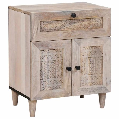 Table de chevet Blanc 50 x 33 x 60 cm Bois d'ingénierie 622209622209