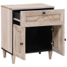 Table de chevet Blanc 50 x 33 x 60 cm Bois d'ingénierie 622209622209