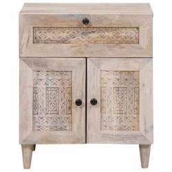 Table de chevet Blanc 50 x 33 x 60 cm Bois d'ingénierie 622209622209