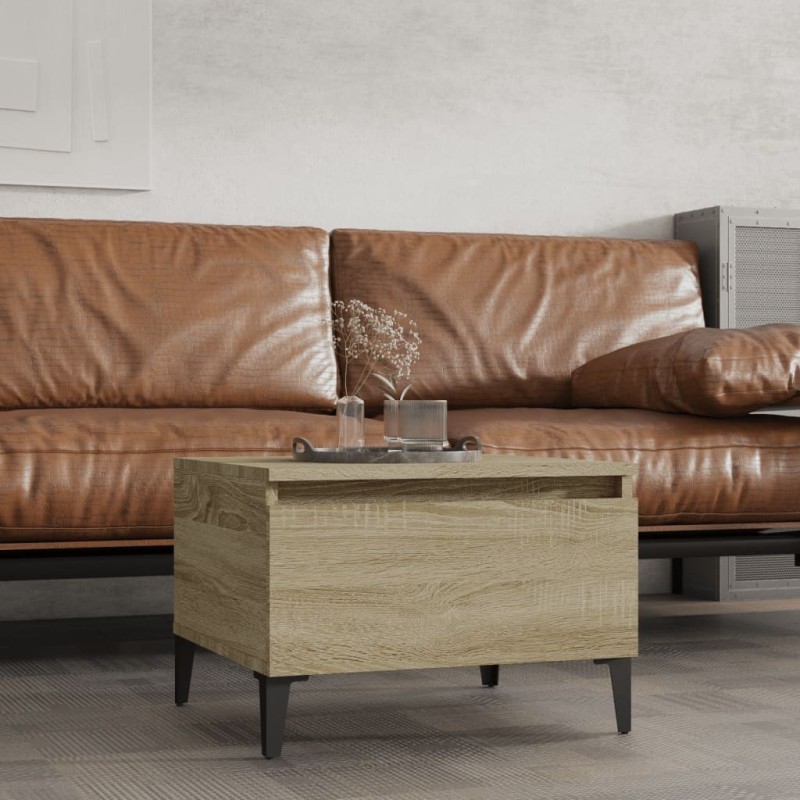 Table d'appoint Chêne sonoma 50x46x35 cm Bois d'ingénierie 622211622211
