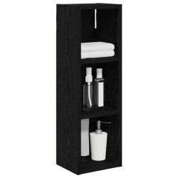 Armoire murale de salle de bain Chêne Noir 20 x 16 x 62,5 cm 622212622212