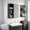 Armoire murale de salle de bain Chêne Noir 20 x 16 x 62,5 cm 622212622212
