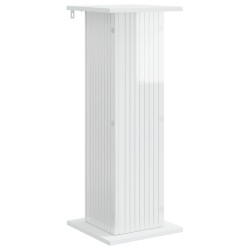Support de Plante 2 pcs Blanc brillant 30,5 x 30 x 80,5 cm 622213622213