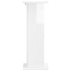 Support de Plante 2 pcs Blanc brillant 30,5 x 30 x 80,5 cm 622213622213