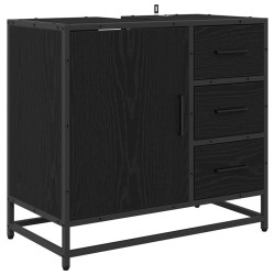 Cabinet de salle de bain avec tiroir Chêne noir 65 x 33 x 60 cm 622214622214