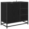 Cabinet de salle de bain avec tiroir Chêne noir 65 x 33 x 60 cm 622214622214