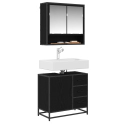 Cabinet de salle de bain avec tiroir Chêne noir 65 x 33 x 60 cm 622214622214