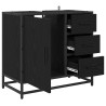 Cabinet de salle de bain avec tiroir Chêne noir 65 x 33 x 60 cm 622214622214