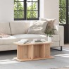 Table basse Naturel 80 x 39,5 x 33,5 cm Bois massif en pin 622217622217