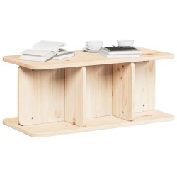 Table basse Naturel 80 x 39,5 x 33,5 cm Bois massif en pin 622217622217