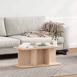 Table basse Naturel 80 x 39,5 x 33,5 cm Bois massif en pin 622217622217