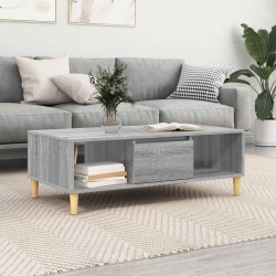 Table basse Gris Sonoma 102 x 55 x 35 cm Bois d'ingénierie 622218622218