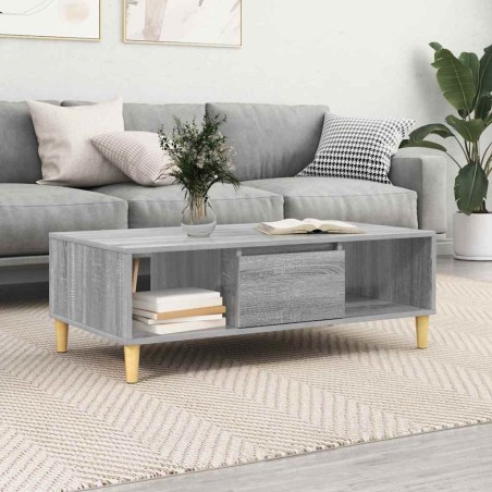 Table basse Gris Sonoma 102 x 55 x 35 cm Bois d'ingénierie 622218622218