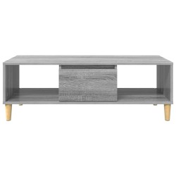 Table basse Gris Sonoma 102 x 55 x 35 cm Bois d'ingénierie 622218622218