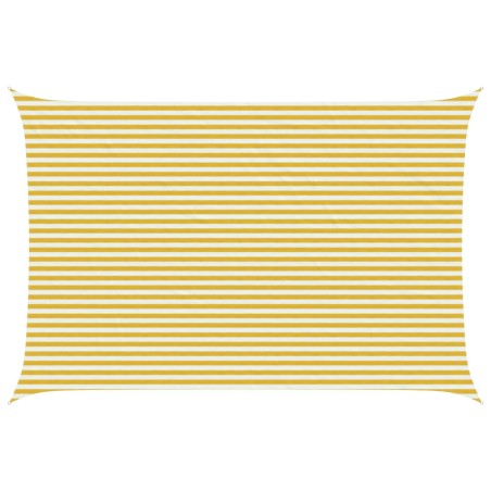Voile d'ombre Jaune et blanc 4 x 7 m HDPE 622219622219