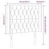 Tête de lit à LED Gris clair 103x16x118/128 cm Velours 622220622220