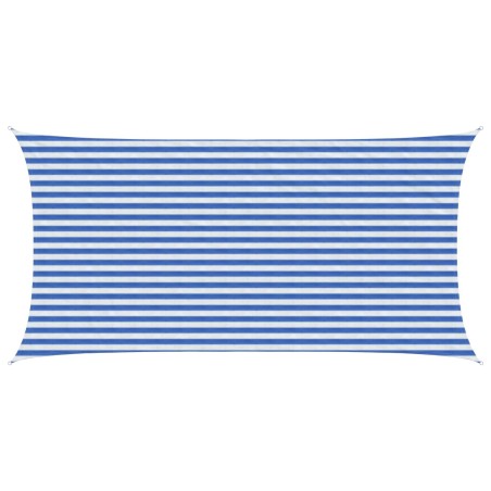 Voile d'ombre Bleu et Blanc 2,5 x 5 m HDPE 622223622223