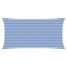 Voile d'ombre Bleu et Blanc 2,5 x 5 m HDPE 622223622223