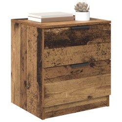 Cabinet de chevet avec tiroir 2 pcs Bois ancien 45 x 39 x 50cm 622226622226