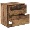 Cabinet de chevet avec tiroir 2 pcs Bois ancien 45 x 39 x 50cm 622226622226
