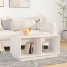 Table basse Blanc 80x50x40 cm Bois massif de pin 622227622227