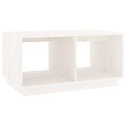 Table basse Blanc 80x50x40 cm Bois massif de pin 622227622227