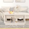 Table basse Blanc 80x50x40 cm Bois massif de pin 622227622227
