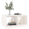 Table basse Blanc 80x50x40 cm Bois massif de pin 622227622227