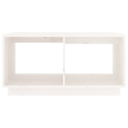 Table basse Blanc 80x50x40 cm Bois massif de pin 622227622227