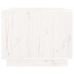 Table basse Blanc 80x50x40 cm Bois massif de pin 622227622227