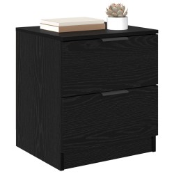 Cabinet de chevet avec tiroir 2 pcs Chêne noir 45 x 39 x 50cm 622228622228
