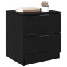 Cabinet de chevet avec tiroir 2 pcs Chêne noir 45 x 39 x 50cm 622228622228