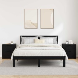 Cabinet de chevet avec tiroir 2 pcs Chêne noir 45 x 39 x 50cm 622228622228